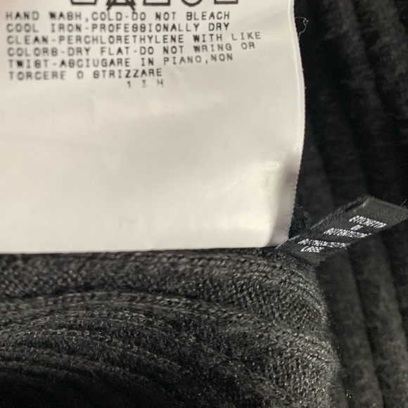 Vintage Versace Jeans Couture Mens  Cardigan Ribbed Sweater Full Zip Gray Size L - Picture 11 of 12